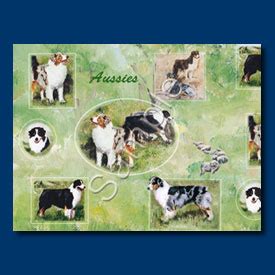 Australian Shepherd - Gift wrap paper - Dog Gifts NZ