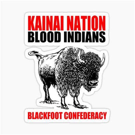 "KAINAI NATION-BISON" Sticker for Sale by IMPACTEES | Redbubble