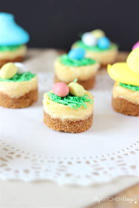 Mini Easter Cheesecakes - My Kitchen Craze