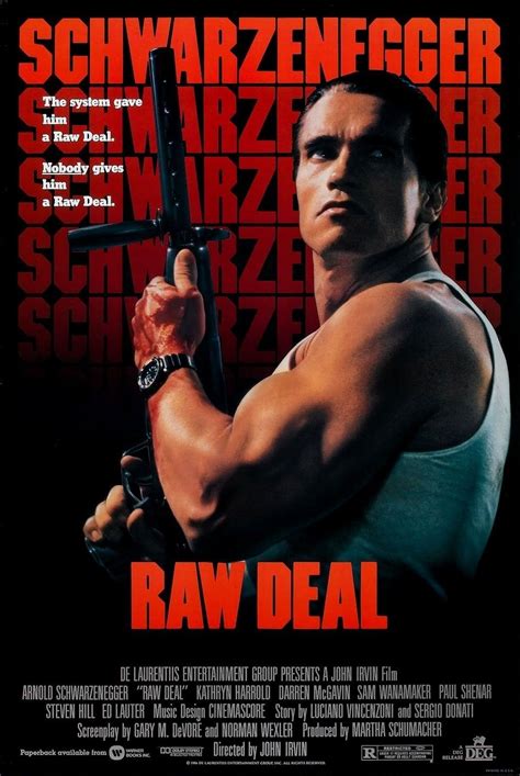 Raw Deal (1986) | Movie posters, Arnold schwarzenegger, Schwarzenegger