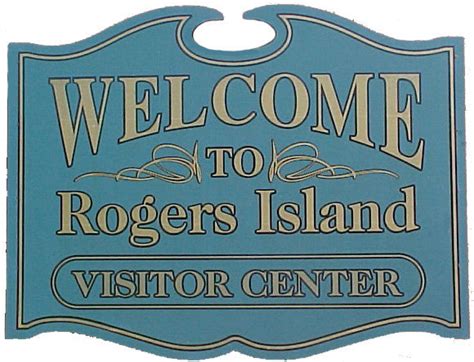 Welcome sign – Rogers Island Visitors Center