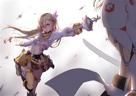 Anime Girl Sword Long Hair 4k Wallpaper,HD Anime Wallpapers,4k ...