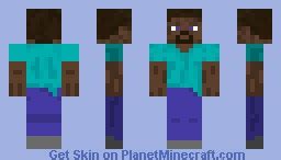 Ebony(black) steve Minecraft Skin