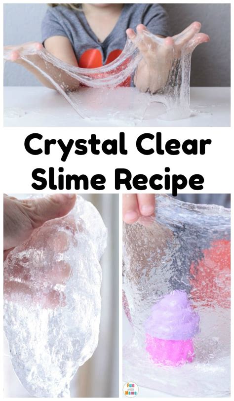 How To Make Clear Slime - EASY recipe! - Fun with Mama