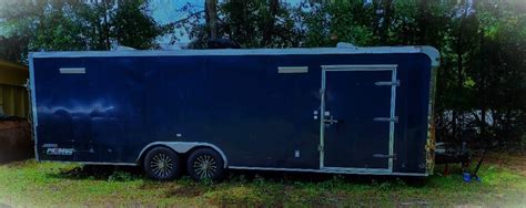 Dual axle 25' Trailer custom design with aluminum cabinets-2