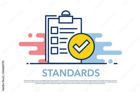 STANDARDS ICON CONCEPT Stock Vector | Adobe Stock