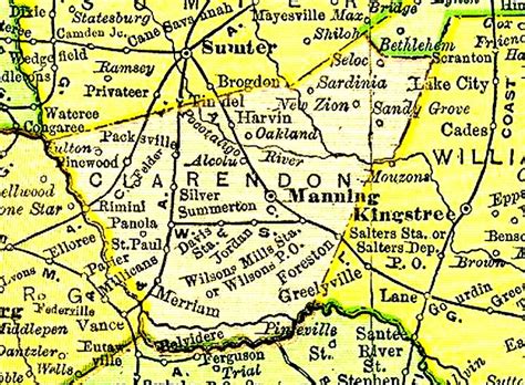 Summerton S.C. Blog: History of Clarendon County, SC: The 1800's