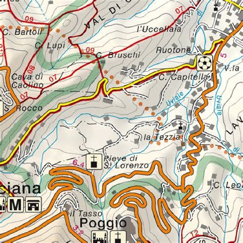 Elba Island - Hiking trails and tourist Map by Litografia Artistica Cartografica | Avenza Maps