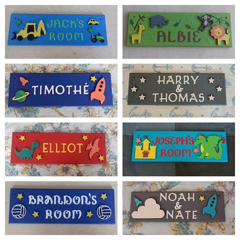 Personalised children's bedroom door Name plaques Name | Kids door ...