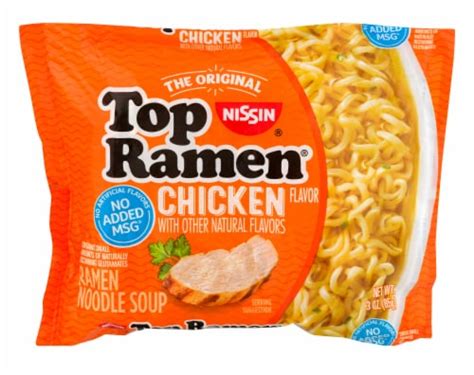 Nissin Top Ramen Chicken Flavor Ramen Noodle Soup, 3 oz - Food 4 Less