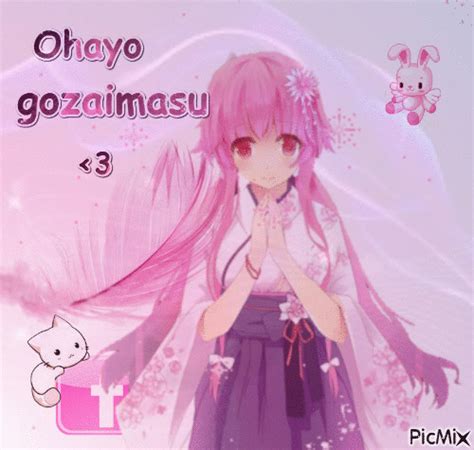 Ohayo gozaimasu! - Free animated GIF - PicMix