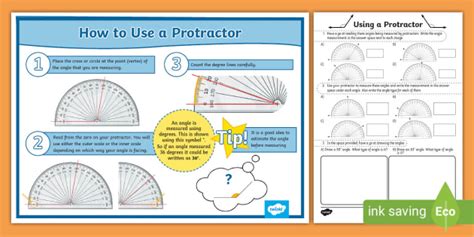 Protractor Measurement Worksheets