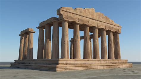 How To Make Parthenon 3D Model