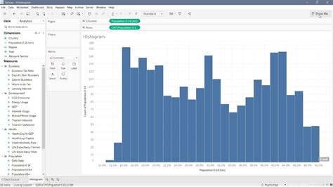 How to create Histogram in Tableau - YouTube