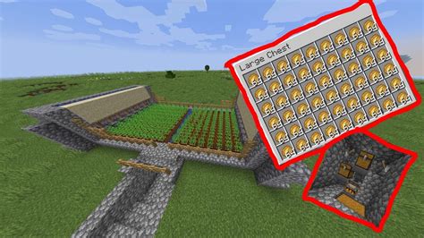 How to make a SEMI-AUTO Baked Potato Farm in Minecraft - YouTube