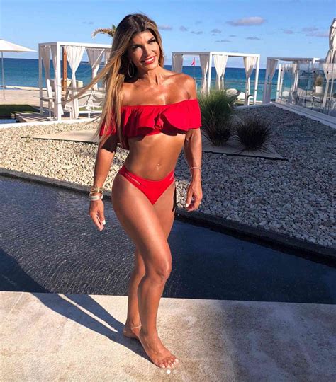 Teresa Giudice Flaunts Bikini Body in Tiny Red Swimsuit