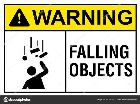 Falling Objects Warning Sign Construction Site Stock Vector by ©mnaleen ...