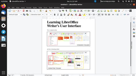 LibreOffice Writer: The User Interface