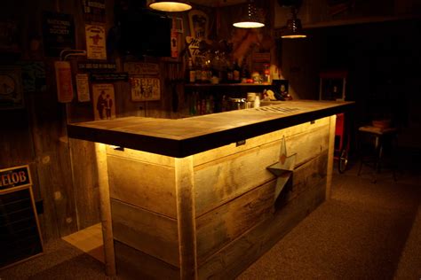 Reclaimed Rustics: Barn Wood Bar