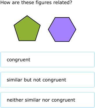 IXL | Similar and congruent figures | 6th grade math