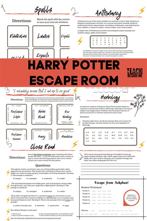 Harry Potter Escape Room - Teach Beside Me