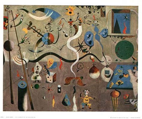 Harlequin's Carnival, 1924-25 by Joan Miro - 10 X 12 Inches (Art Print ...