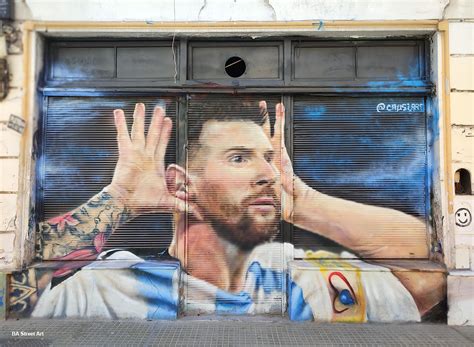 New Leo Messi mural in Buenos Aires by Causi Art | BA Street Art