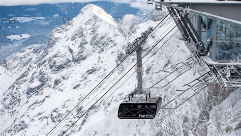 New Zugspitze Mountain Cable Car During Editorial Stock Photo - Stock ...