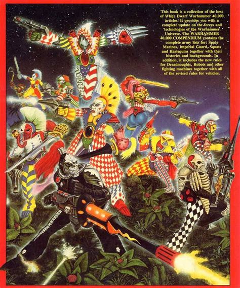 Old School FRP — Eldar harlequins, back cover of the Warhammer 40K...