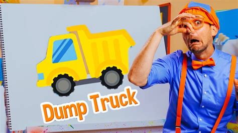 How To Draw A Dump Truck - EASY ART FOR KIDS! | Blippi's Drawing Lesson - YouTube