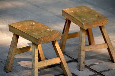 Wooden Stools Free Stock Photo - Public Domain Pictures