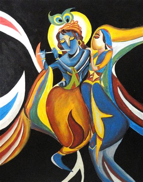 20 Modern Art Paintings Of Radha Krishna