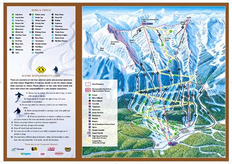 Kicking Horse Piste Map | trails & marked ski runs | SNO