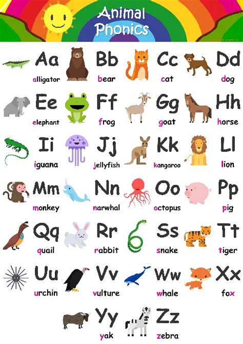 100 Animal flashcards + FREE Animals Phonics Poster!