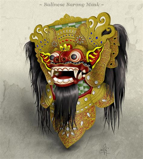 Balinese Barong Mask by faqeeh on DeviantArt