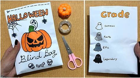 How to Make a blind bag for HALLOWEEN 🎃 blind bag paper tutorial | NEKEN DANA - YouTube