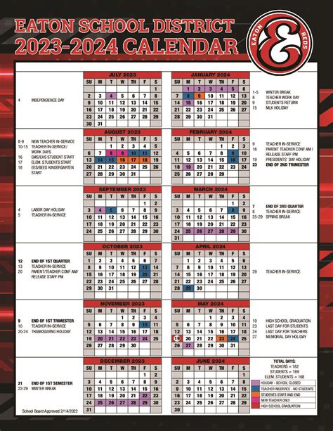 Eaton School Board votes to remain with traditional school calendar for ...