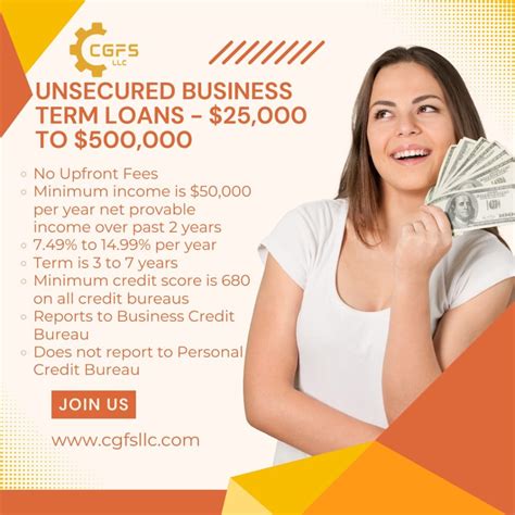 Unsecured Business Loans – CGFS, LLC