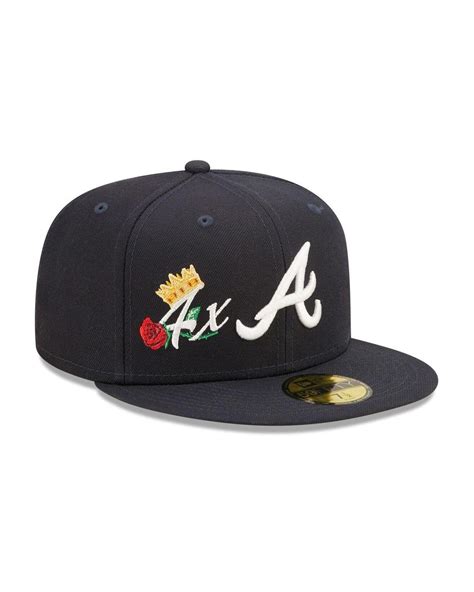 KTZ Navy Atlanta Braves 4x World Series Champions Crown 59fifty Fitted ...