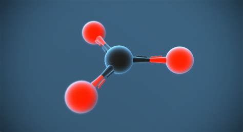 Carbonate ion (CO₃²⁻) - 3D scene - Mozaik Digital Education and Learning