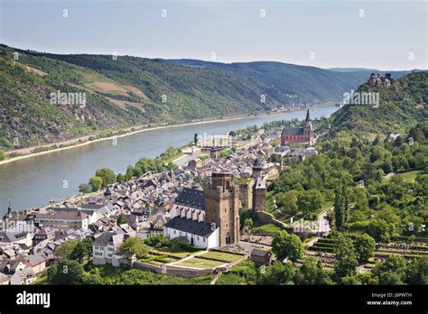 rhine, germany, german federal republic, medieval, castle, forest ...