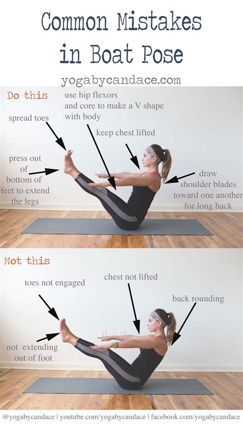 Common Mistakes in Boat Pose — YOGABYCANDACE