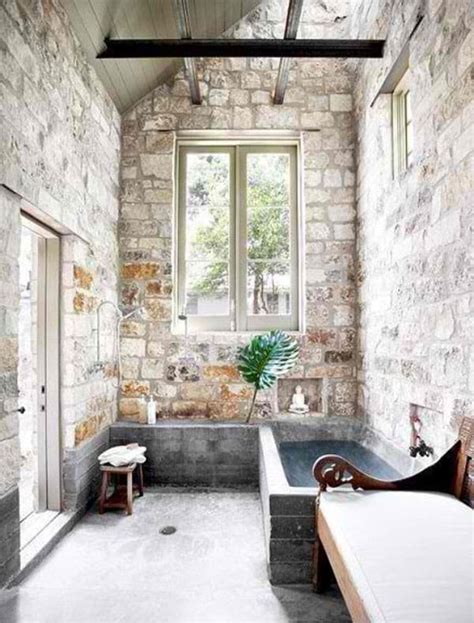 63 Sensational bathrooms with natural stone walls