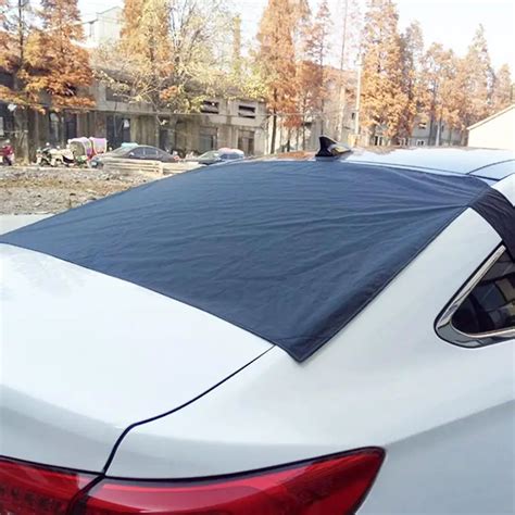 2019 New Magnetic Rear Windshield Cover Black Snow Blocker Car Cover ...