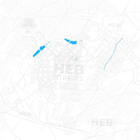 Leninogorsk, Russia PDF vector map with water in focus - HEBSTREITS ...