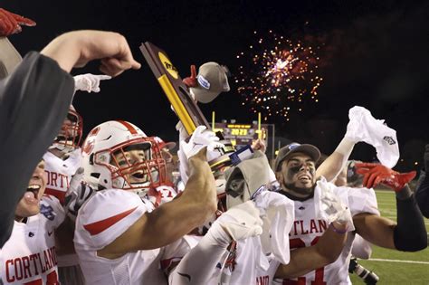 Cortland stops 2-point conversion try to top defending champion North Central for Division III ...