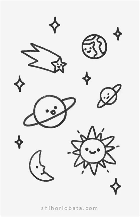 20 Easy Outer Space Drawing Ideas