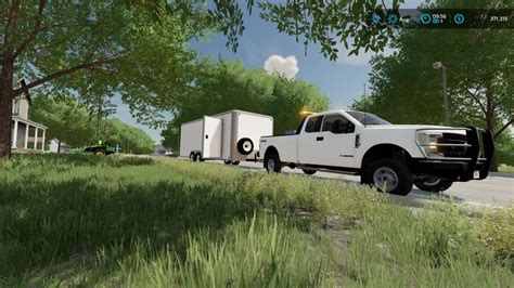 20FT Enclosed Trailer v1.1 | FS22 Mod Download