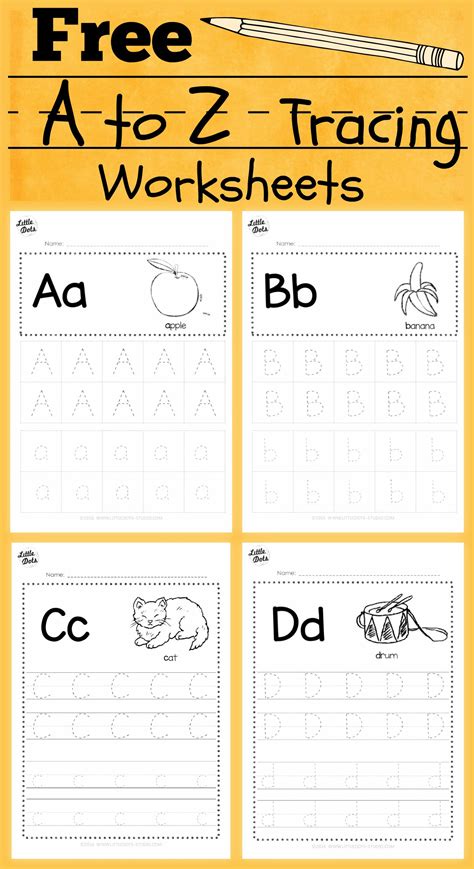 Free Alphabet Tracing Worksheets