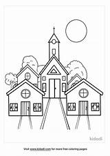 Community Places Coloring Pages sketch template